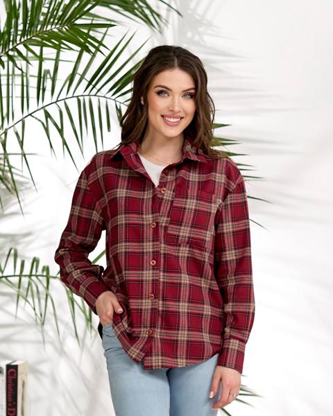 Рубашка Lelis (42-48) 1050-1 red (деми)