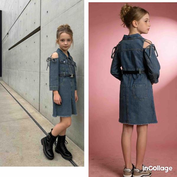 Платье Fili kids (110-150) 24611 blue (деми)