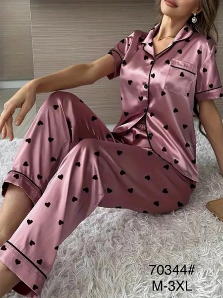 Пижама Fili Wear (M-3XL) 70344 powder (лето)