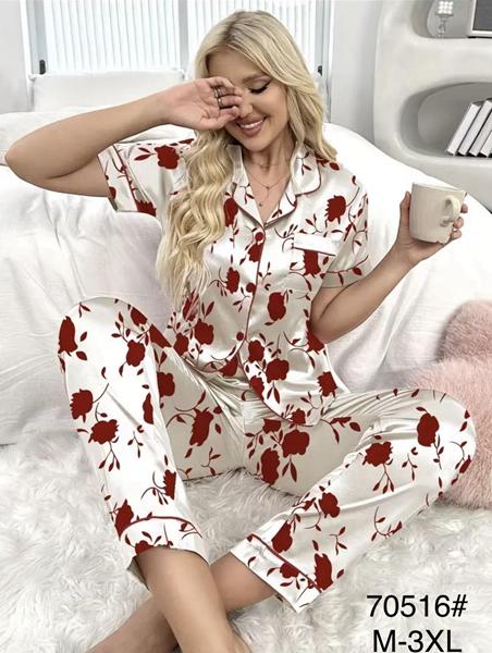 Пижама Fili Wear (M-3XL) 70516 white (лето)