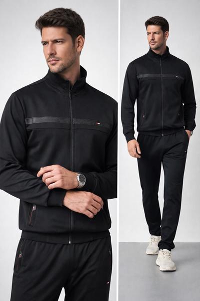 Костюм спорт Zalov (46-54) ZW1427 black (деми)