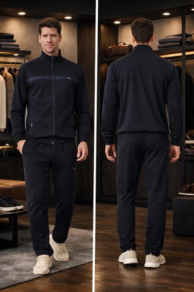 Костюм спорт Zalov (46-54) ZW1430 black (деми)