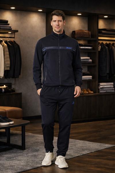 Костюм спорт Zalov (46-54) ZW1431 black (деми)