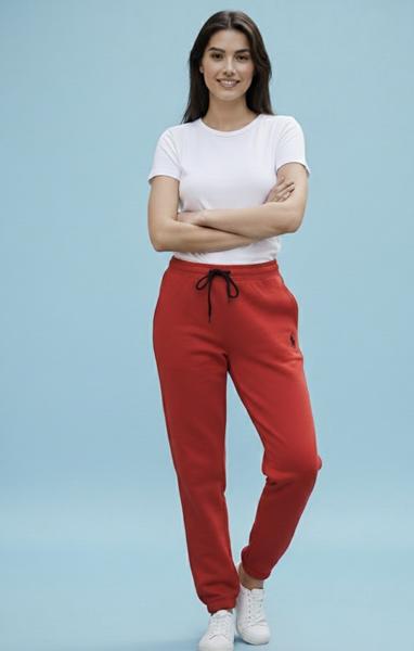 Штаны спорт Zalov (S-L) ZW1445 red (деми)