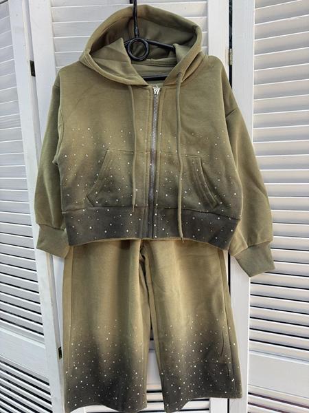 Костюм спорт Delfinka (110-150) 25328 khaki (деми)