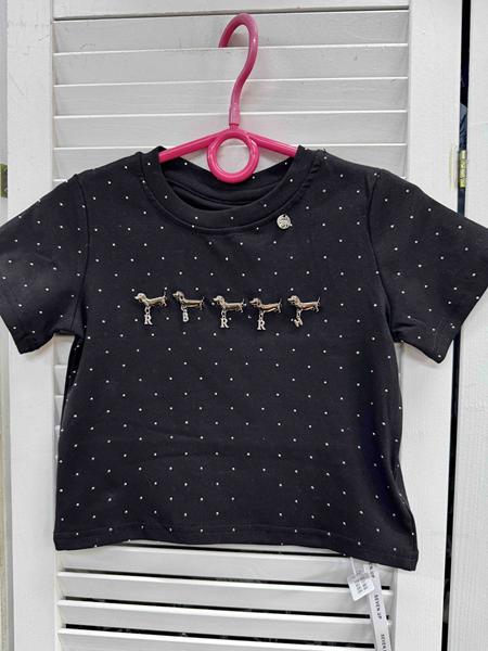 Футболка Delfinka (110-160) 66050 black (лето)