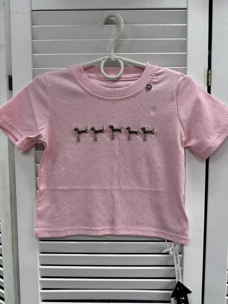 Футболка Delfinka (110-160) 66050 pink (лето)