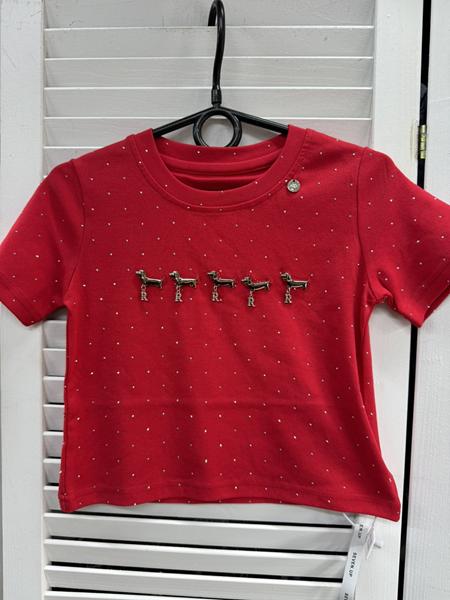 Футболка Delfinka (110-160) 66050 red (лето)