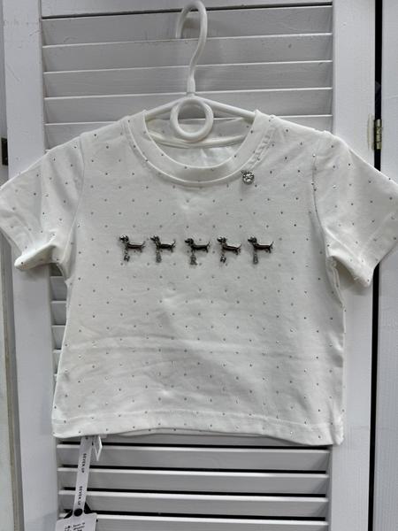 Футболка Delfinka (110-160) 66050 white (лето)