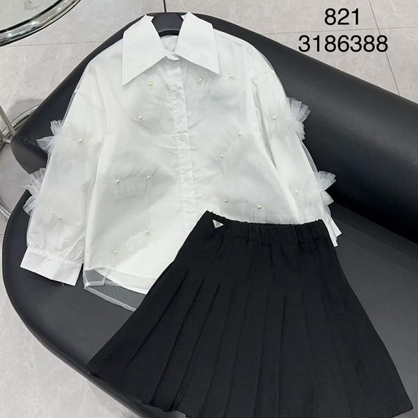 Рубашка Delfinka (120-170) 821 white (деми)