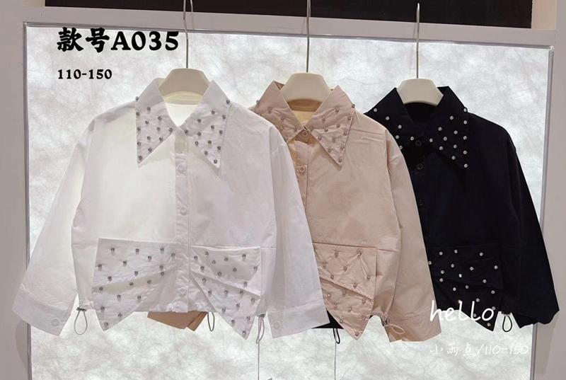 Рубашка Delfinka (110-150) A035 beige (деми)