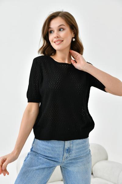 Футболка Karon (one size) 10657 black (лето)