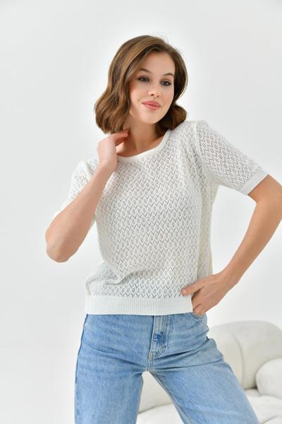 Футболка Karon (one size) 10657 white (лето)