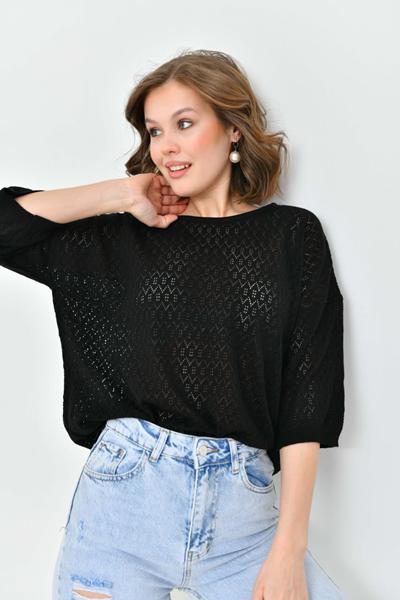 Футболка Karon (one size) 10744 black (лето)