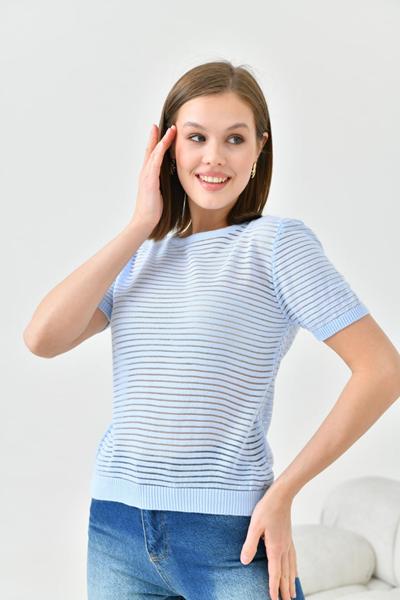 Футболка Karon (one size) 10747 l.blue (лето)