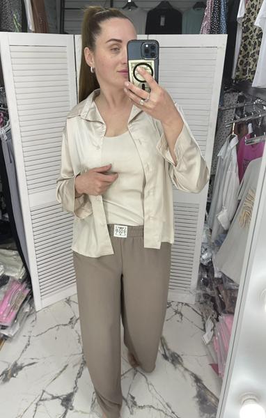 Рубашка Karon (S-L) 622 beige (деми)