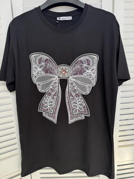 Футболка Karon (S-L) 7019 black (лето)