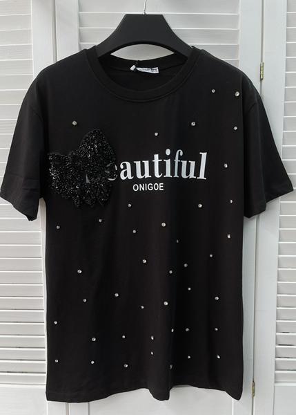 Футболка Karon (S-L) 7030 black (лето)