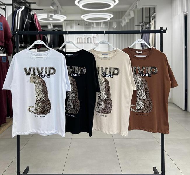 Футболка Karon (S-L) 7062 brown (лето)