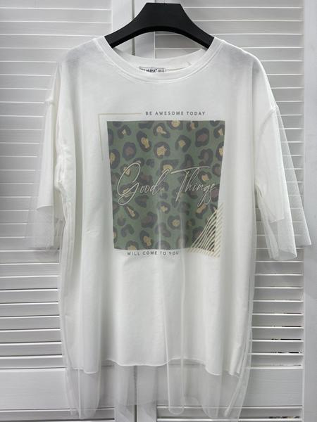 Футболка Karon (S-L) 7114 white (лето)