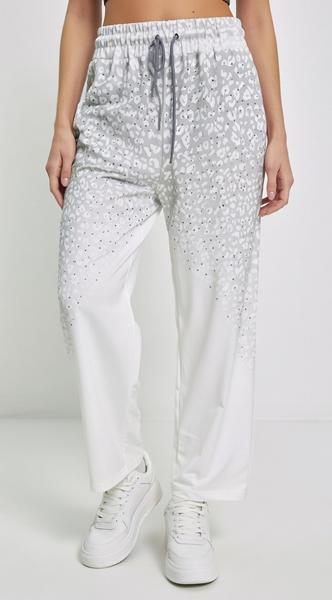 Штаны спорт Karon (S-L) 7204 white (деми)