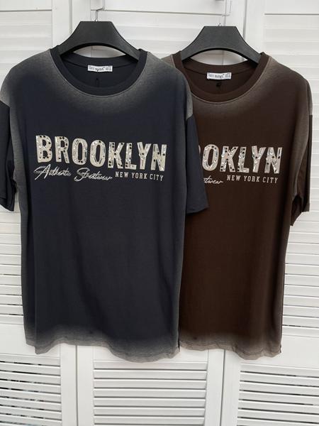 Футболка Karon (S-L) 7207 brown (лето)