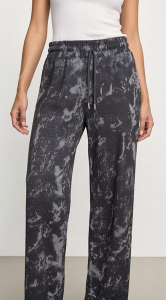 Штаны спорт Karon (S-L) 7240 black (деми)