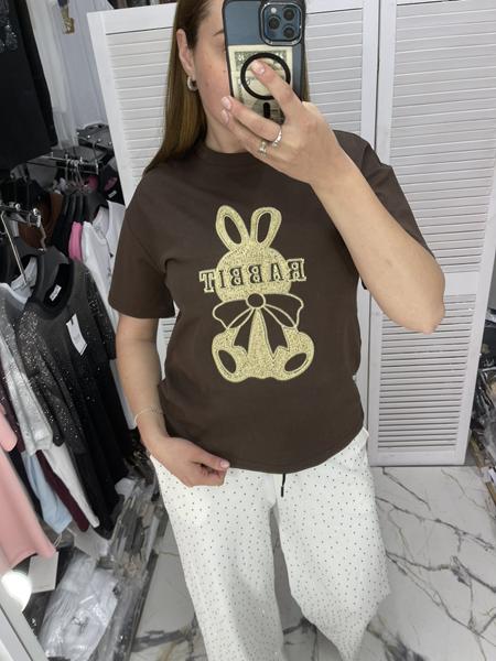 Футболка Karon (one size) 8219 brown (лето)