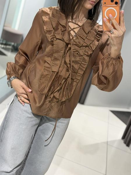 Блузка Comod (one size) 2532 brown (лето)