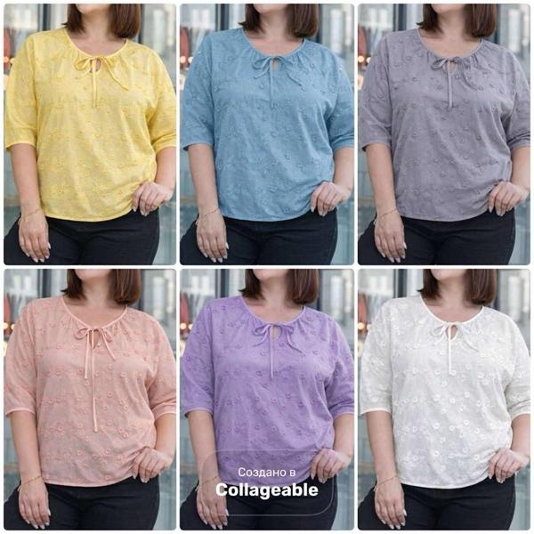 Блузка Estima (52-54) 26027 white (лето)