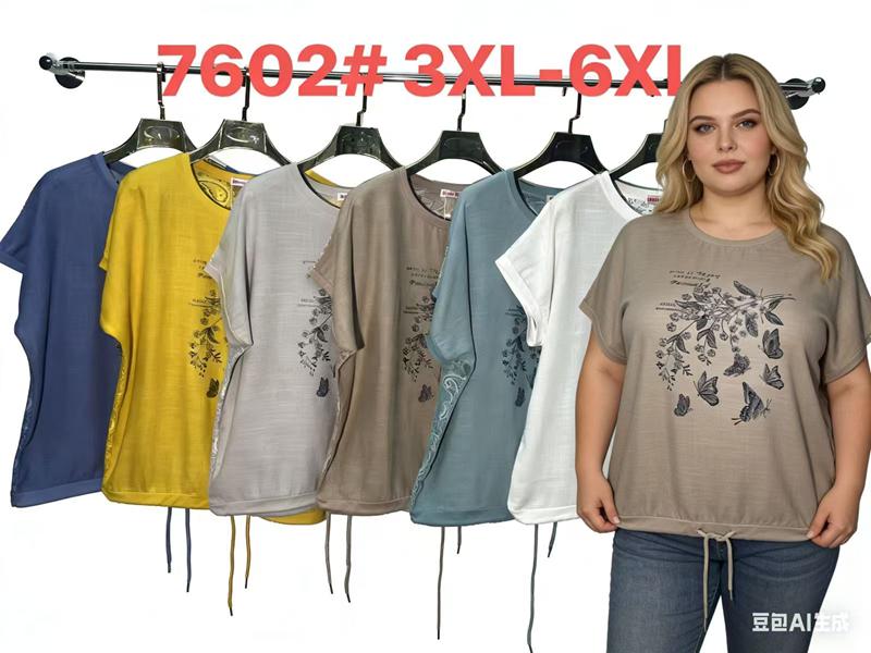 Футболка Estima (3XL-6XL) 7602 yellow (лето)