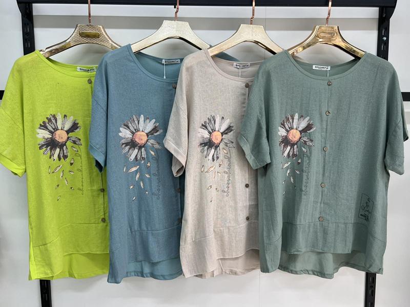 Футболка Estima (3XL-6XL) 9592 l.green (лето)