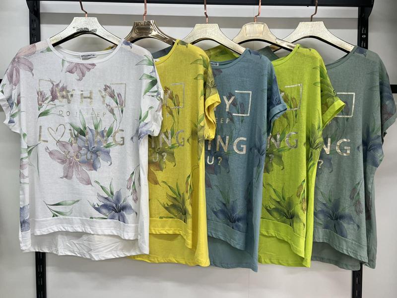 Футболка Estima (3XL-6XL) 7385 yellow (лето)