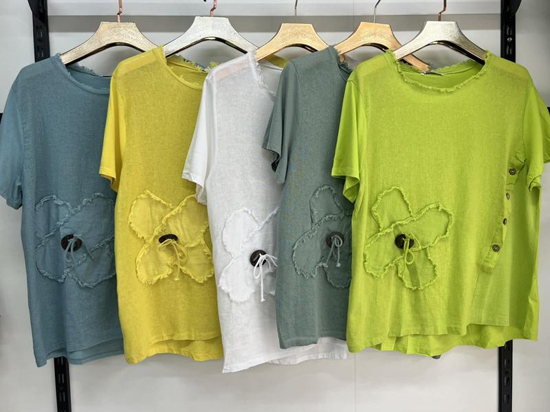 Футболка Estima (3XL-6XL) 7392 yellow (лето)