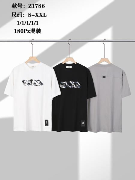 Футболка TRAN (S-2XL) Z1786 grey (лето)