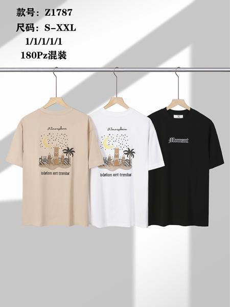 Футболка TRAN (S-2XL) Z1787 black (лето)