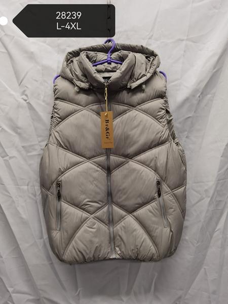 Жилетка TRAN (L-4XL) 28239 beige (деми)