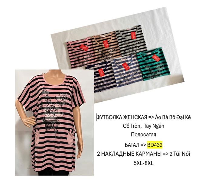 Футболка TRAN (5XL-8XL) BD432 mix (лето)