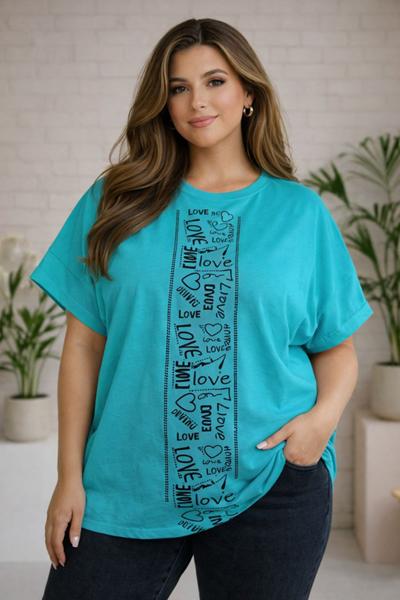 Футболка Arina (42-50) 135 blue (лето)