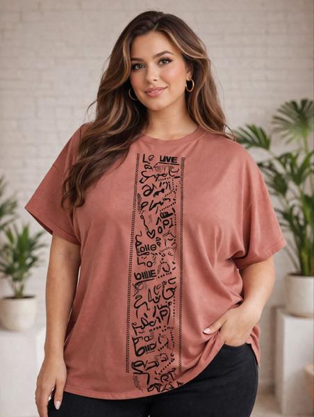 Футболка Arina (42-50) 135 brown (лето)