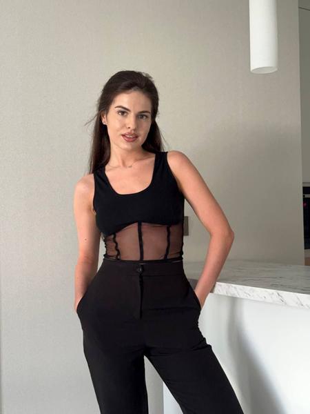 Майка Arina (42-48) 1438 black (лето)