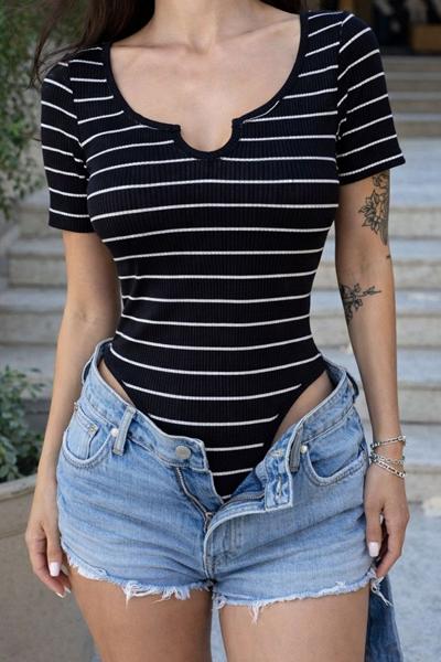 Боди Arina (42-48) 1589-2 black (лето)