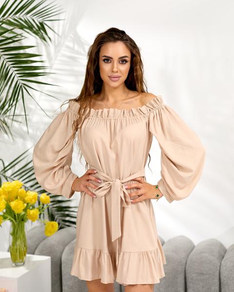 Платье Arina (42-48) 1606 beige (лето)