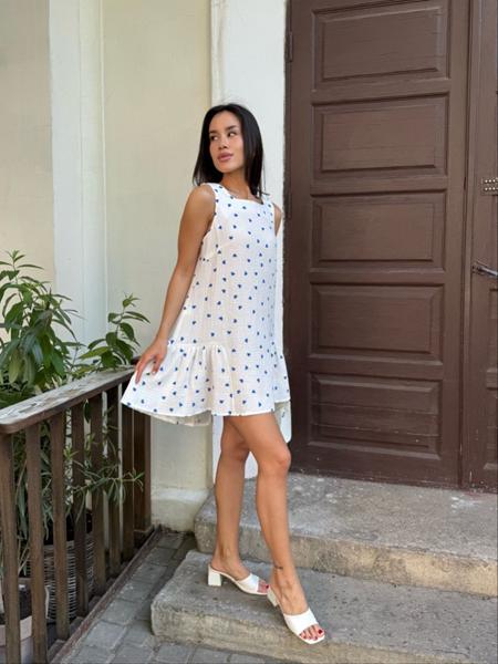 Сарафан Arina (42-48) 1625 white-blue (лето)