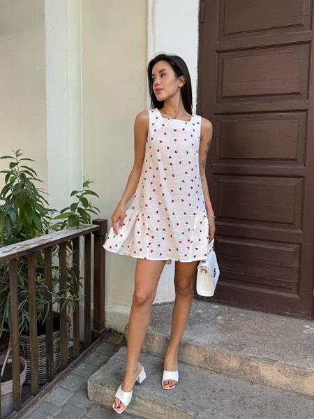 Сарафан Arina (42-48) 1625 white-red (лето)