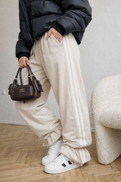 Штаны спорт Arina (42-48) 1699 beige (деми)