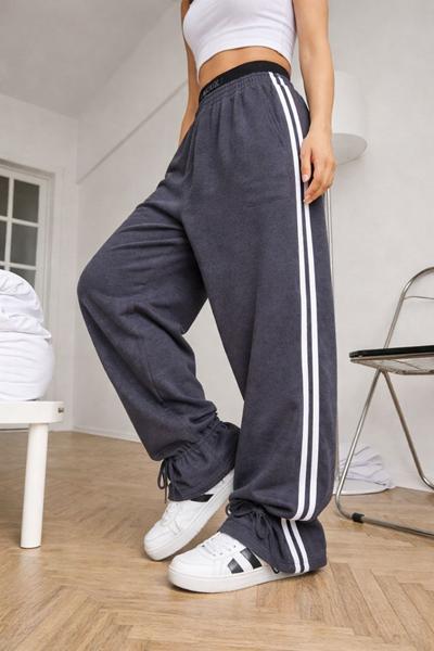 Штаны спорт Arina (42-48) 1699 d.grey (деми)