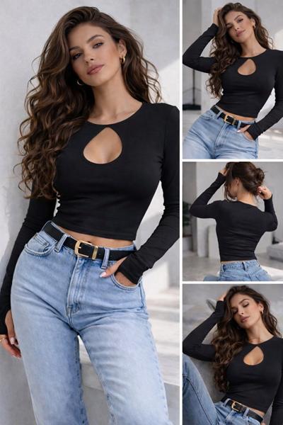 Топ Arina (42-48) 1725 black (деми)