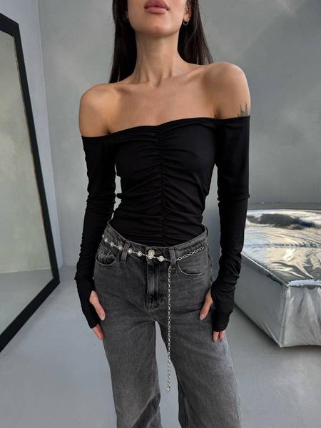 Свитер Arina (42-48) 4257 black (деми)