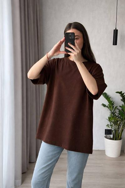 Футболка Arina (42-50) 4264 brown (лето)